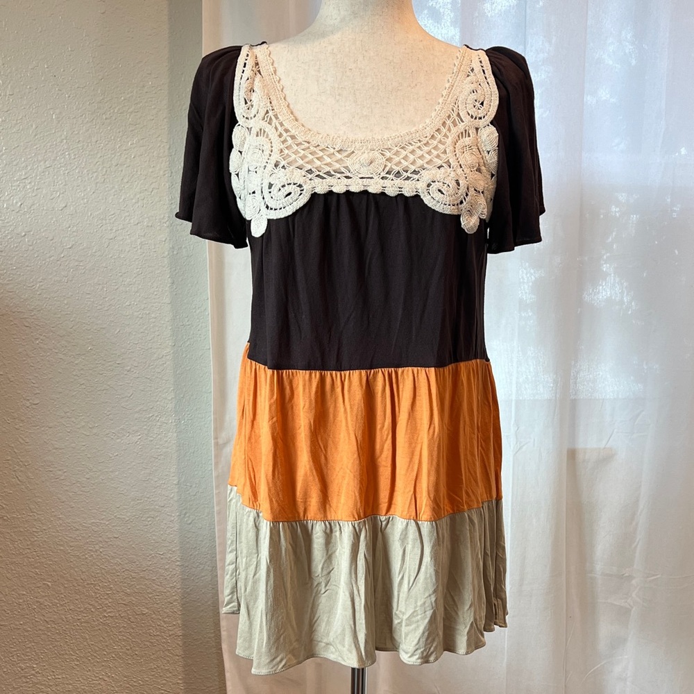 Allen B. by Allen Schwartz Elegant Brown tunic